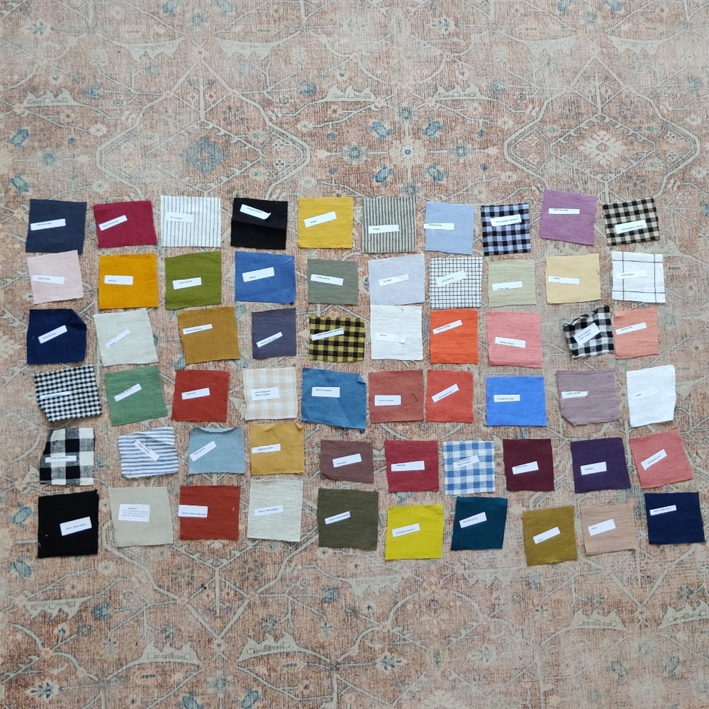 Notperfectlinen fabric samples